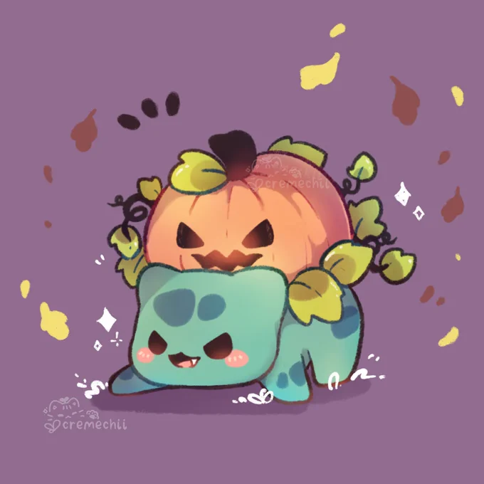 Bulbasaur is ready for the Spooky Season  