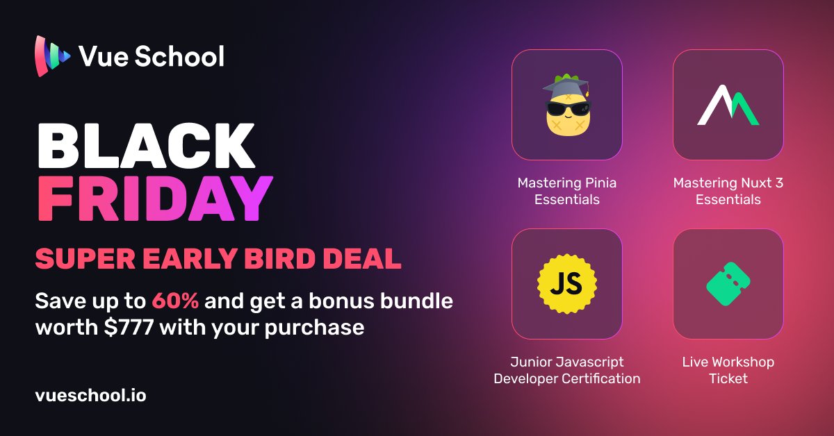 Vue School tweet media