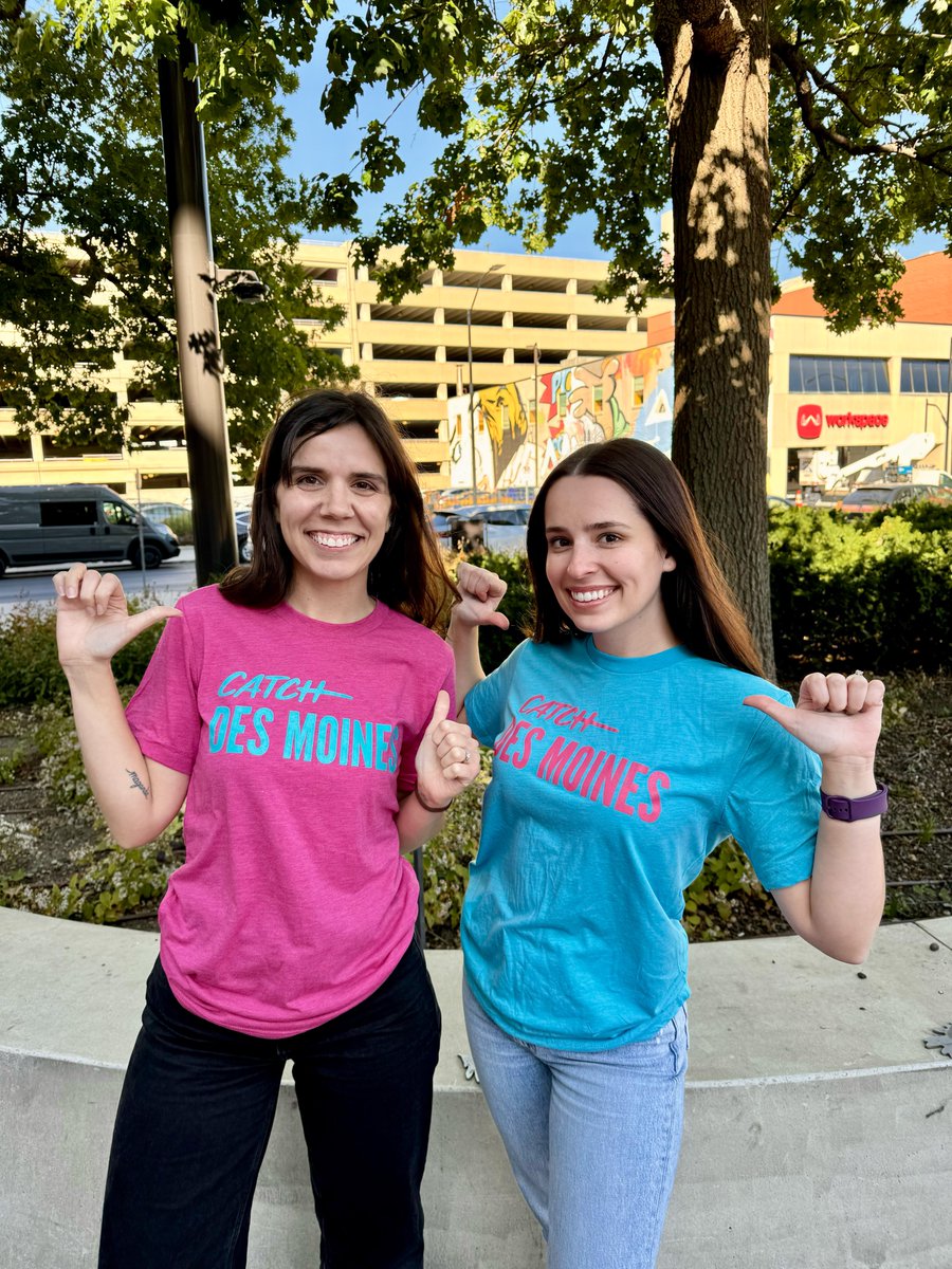 catchdesmoines's tweet photo. We think you’d look pretty good in one of these NEW Catch Des Moines tees 👀😎 Want the chance to rock one? All you have to do is LIKE this post and REPLY with which T-shirt style is your favorite.
1. Neon Glow
2. The Loudmouth
3. Beach Party
Giveaway ends 10/21! #CATCHdsm https://t.co/cs3gRz1Pub
