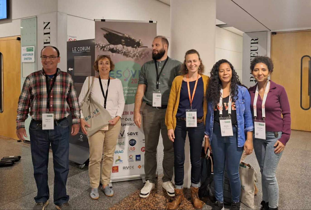🌍🔬 Intertryp participe au Congrès ESOVE 2024 à Montpellier ! Nos chercheurs présentent leurs travaux sur l’écologie des vecteurs et la lutte contre les maladies animales et humaines.  #ESOVE2024 #VectorEcology #Recherche

👉 En savoir plus : umr-intertryp.cirad.fr/actualites/202…