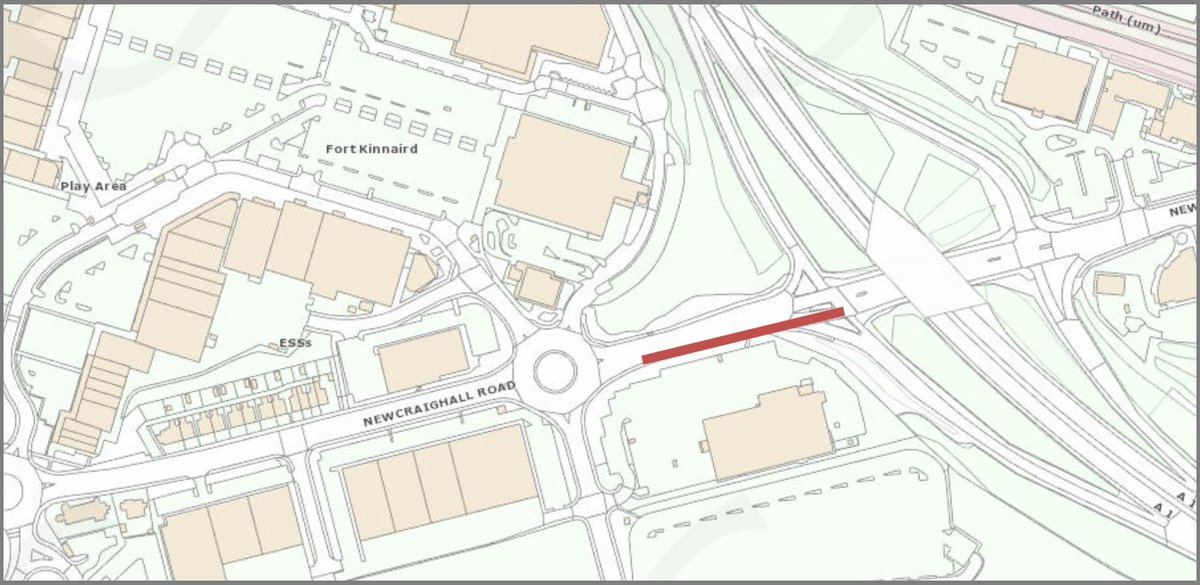 edintravel's tweet photo. Newcraighall Road 

Scottish Water are dealing with a burst main between the A1 (N) off-slip and the McDonalds roundabout at Fort Kinnaird.

It's likely the road will be closed to westbound traffic, we'll confirm ASAP. 

#edintravel https://t.co/2ovBPDQ8om