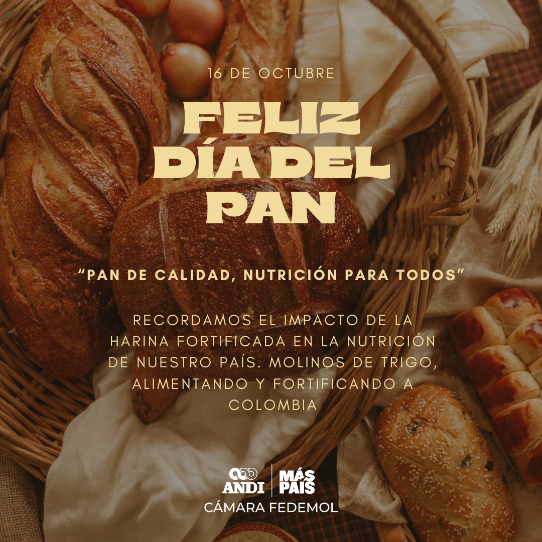 Cámara Fedemol ANDI (@fedemolandi) on Twitter photo Hoy celebramos el #DiadelPan el alimento más consumido a nivel mundial por su gran valor nutricional #ODSHambreCero <a href="/AdepanNacional/">Adepan Nacional</a> Hoy celebramos el #DiadelPan el alimento más consumido a nivel mundial por su gran valor nutricional #ODSHambreCero <a href="/AdepanNacional/">Adepan Nacional</a>