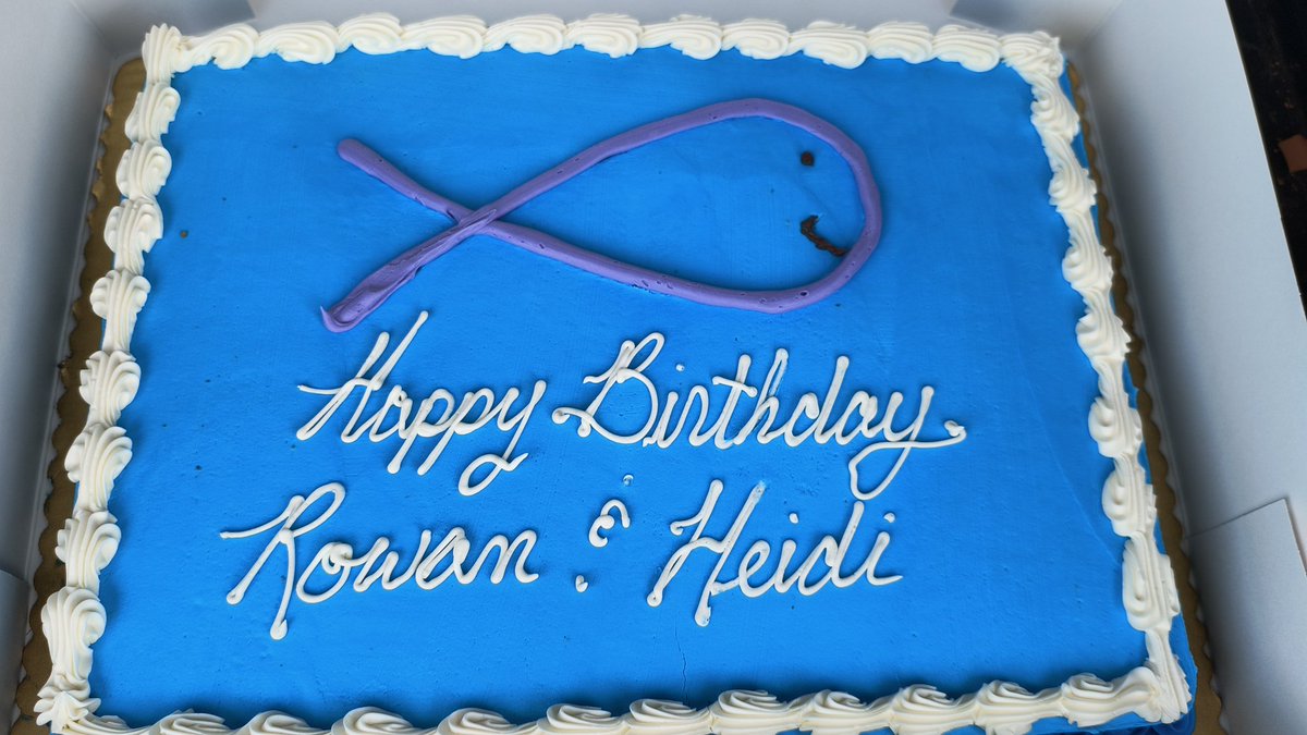 When you live in Ohio and ask for a cartoon fish on a cake.... It comes out very Jesus-y.