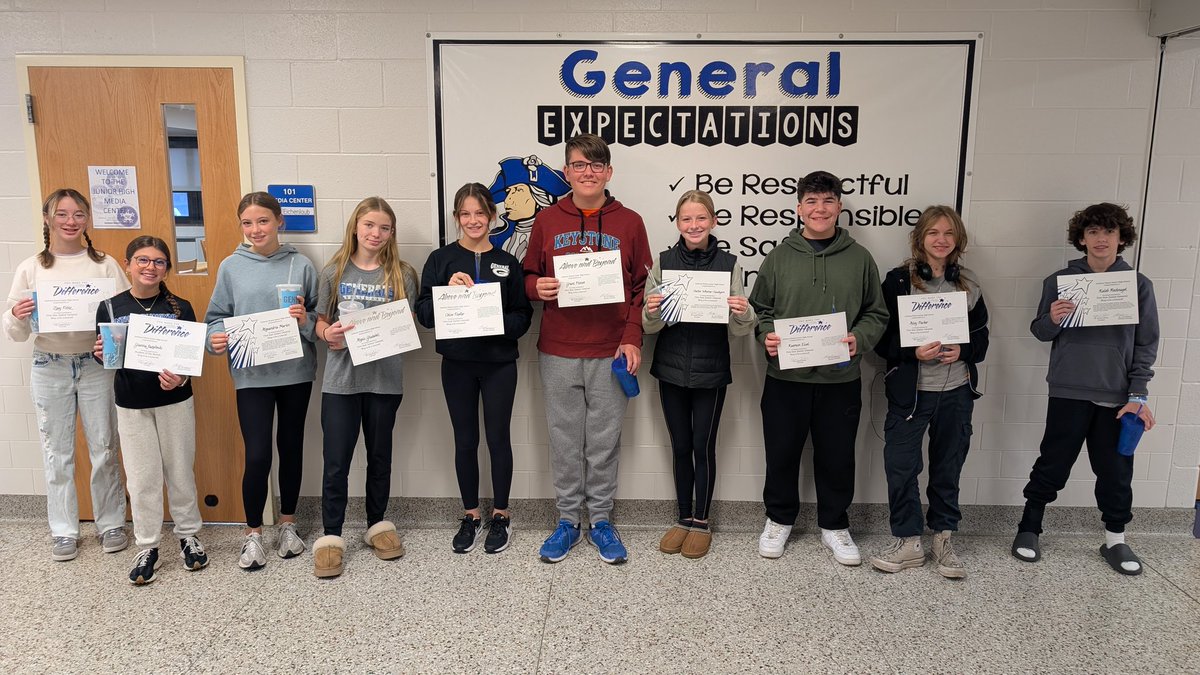 AWLSJH's tweet photo. Congratulations to our October Students of the Month!
✅ Respectful
✅ Responsible
✅ Safe
✅ Involved
#GeneralPride https://t.co/F55PIVHFeY
