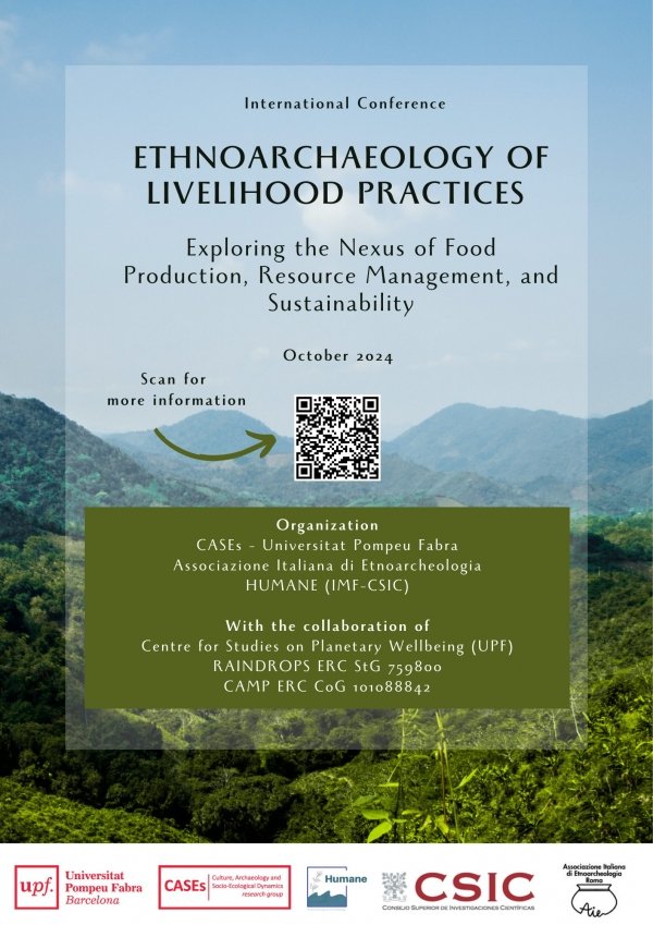 aleswildseeds's tweet photo. I'm participating  with @Spiritualscapes @UPFBarcelona conference : Ethnoarcheology of livelihood organized by @cl379 @s_biagetti @RAINDROPS_StG @CAMP_ERC The event can be followed here:
https://t.co/HNahmnV0fm
16-18 October state of the art on  methodologies perspective https://t.co/hwmW43VrjC