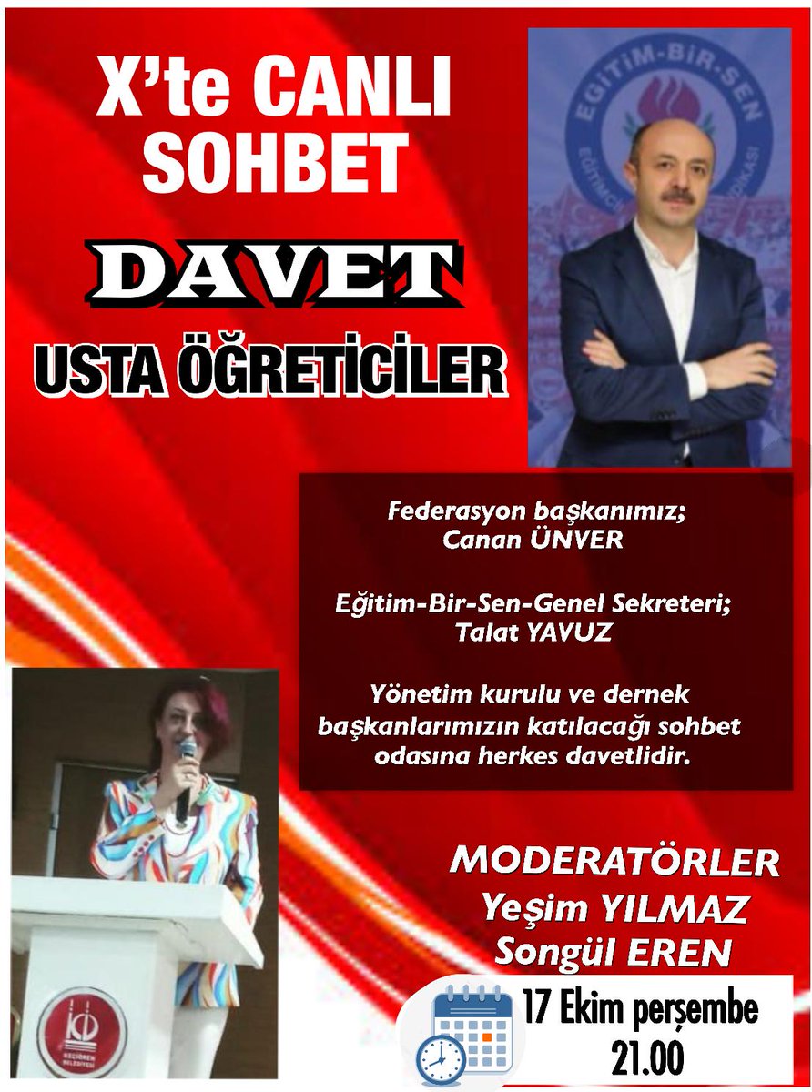 meusfed6's tweet photo. ❗️❗️❗️Yarın canlı sohbet odası konuğumuz Sayın Talat YAVUZ Başkanımız olacaktır. TÜM USTAÖĞRETİCİLERİMİZİ BEKLİYORUZ❗️❗️❗️
@_aliyalcin_
@talatyavuz29 https://t.co/dANJMHidg4