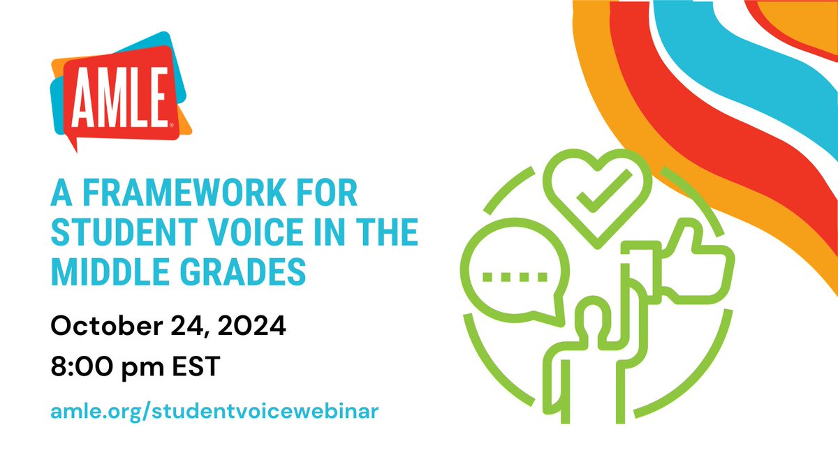 Our next webinar is a special one! Come support our student panelists as they share how educators can help middle schoolers find their voices and take ownership of their learning.

See you there 👉 okt.to/nImjKG