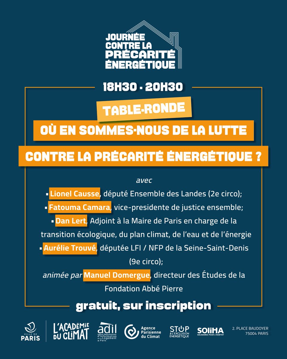 Journée contre la précarité énergétique tweet media