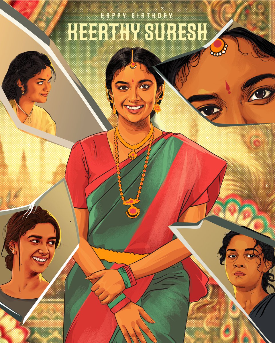 TrendsKeerthy's tweet image. To the queen of versatility, we wish our dearest kitty a very happy birthday! ♥️ @KeerthySuresh #HBDKeerthySuresh
Art: @rajillustrator