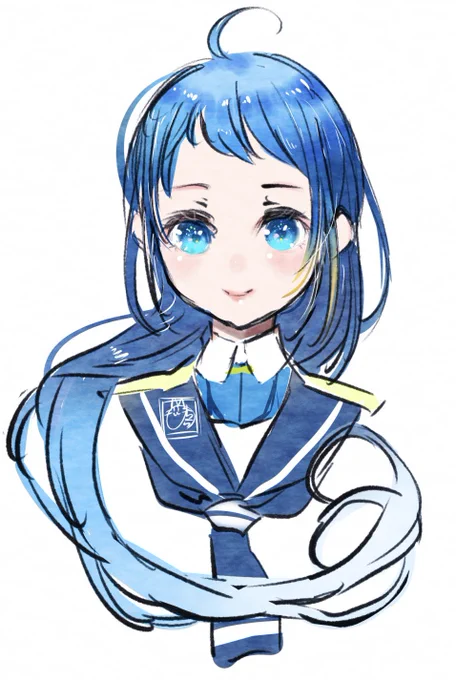 寝る前40分お絵描き。艦これ 五月雨 