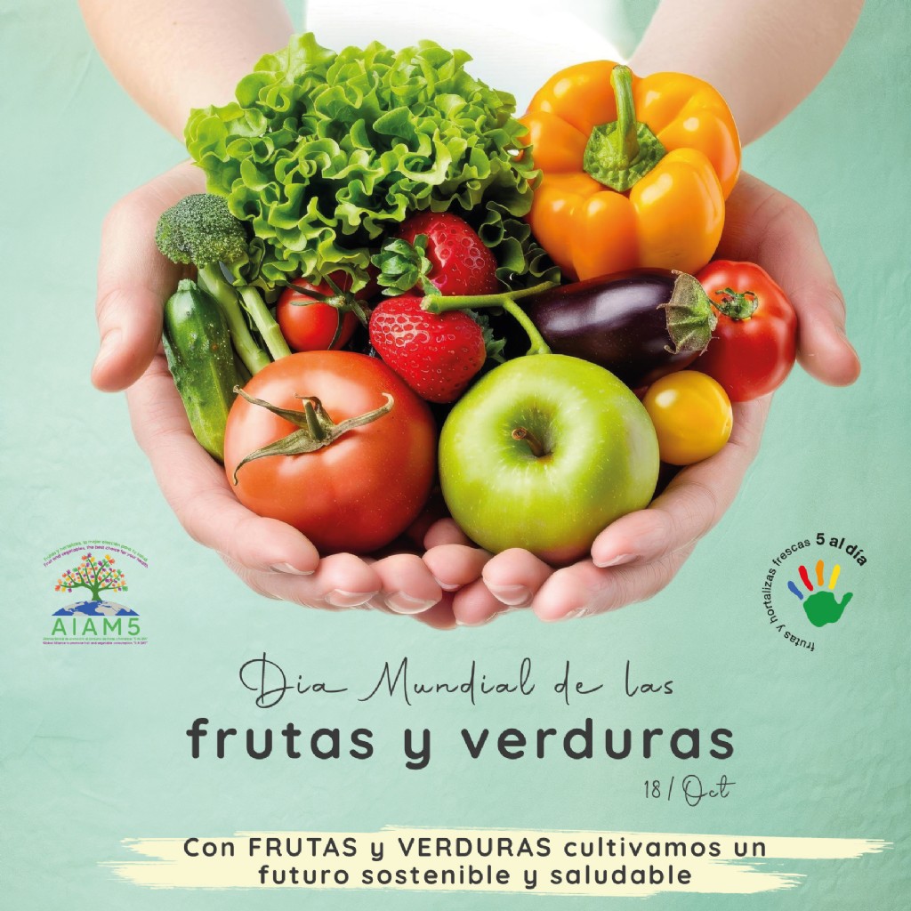 edit_agricola's tweet photo. Nos sumamos a la @5aldiaspain en la celebración del Día Mundial de las Frutas y Verduras, bajo el lema: 'Con frutas 🍑 y verduras 🥬 cultivamos un futuro sostenible y saludable'.

#DíaMundialFyV
#DMFYV https://t.co/M5CuNZdjkZ