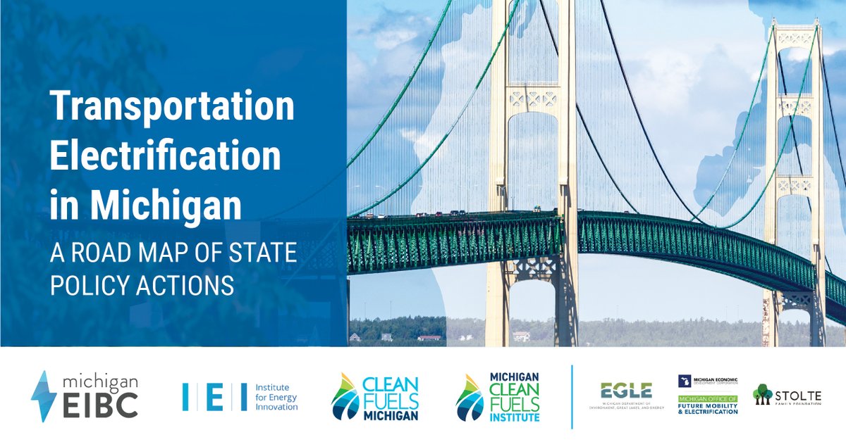 Michigan EIBC (@mi_eibc) on Twitter photo 🚨 We've teamed up with <a href="/CleanFuelsMI/">Clean Fuels Michigan</a> to develop a policy roadmap identifying key opportunities for Michigan's transportation electrification future! Read the full report here: mieibc.org/reports/te-roa… 🚨 We've teamed up with <a href="/CleanFuelsMI/">Clean Fuels Michigan</a> to develop a policy roadmap identifying key opportunities for Michigan's transportation electrification future! Read the full report here: mieibc.org/reports/te-roa…