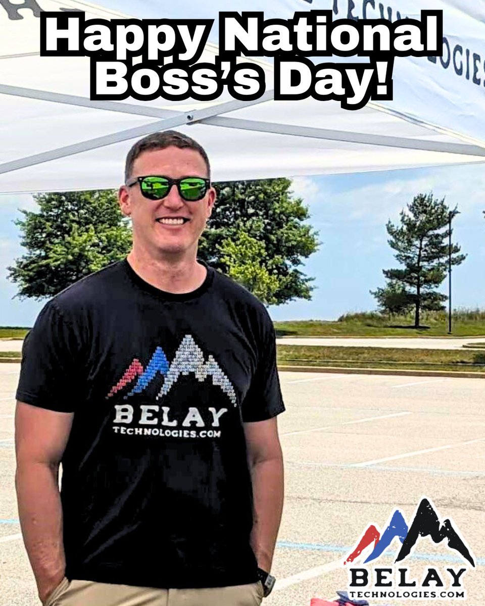 Happy National Boss’s Day! 
We like to take this moment to celebrate the incredible leaders who inspire us every day. Here at Belay Technologies, we are beyond fortunate to have the best boss ever - Jake Stokes! <a href="/TeamBelay/">Belay Technologies, Inc.</a>