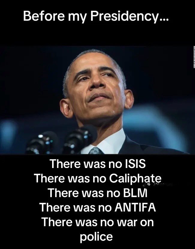 GlockfordFiles's tweet photo. Barry Obama is the root of all evil. https://t.co/g7MUkFcqaF