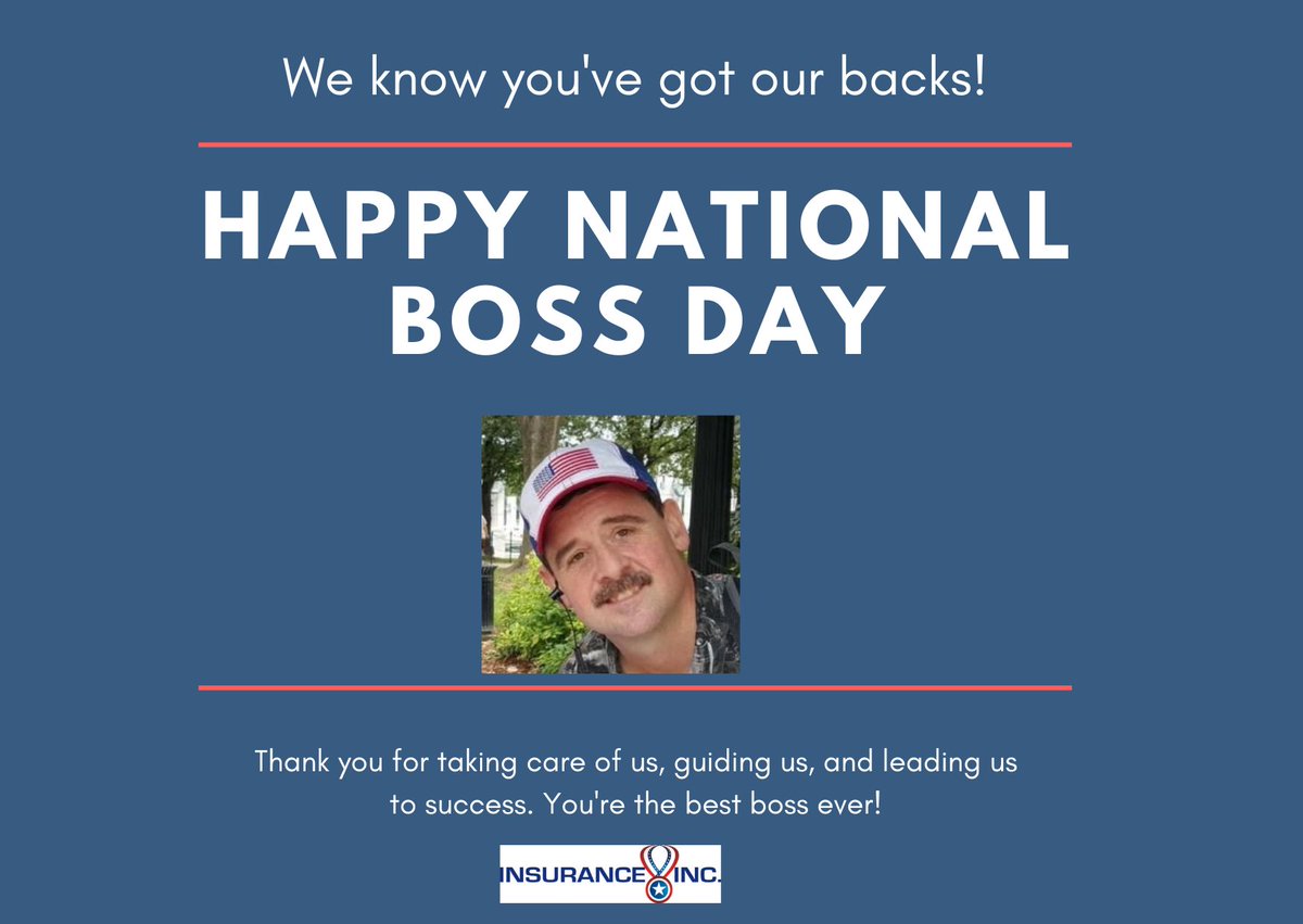 InsuranceIncKC's tweet image. We are blessed with the best - Happy Boss Day!
#1boss