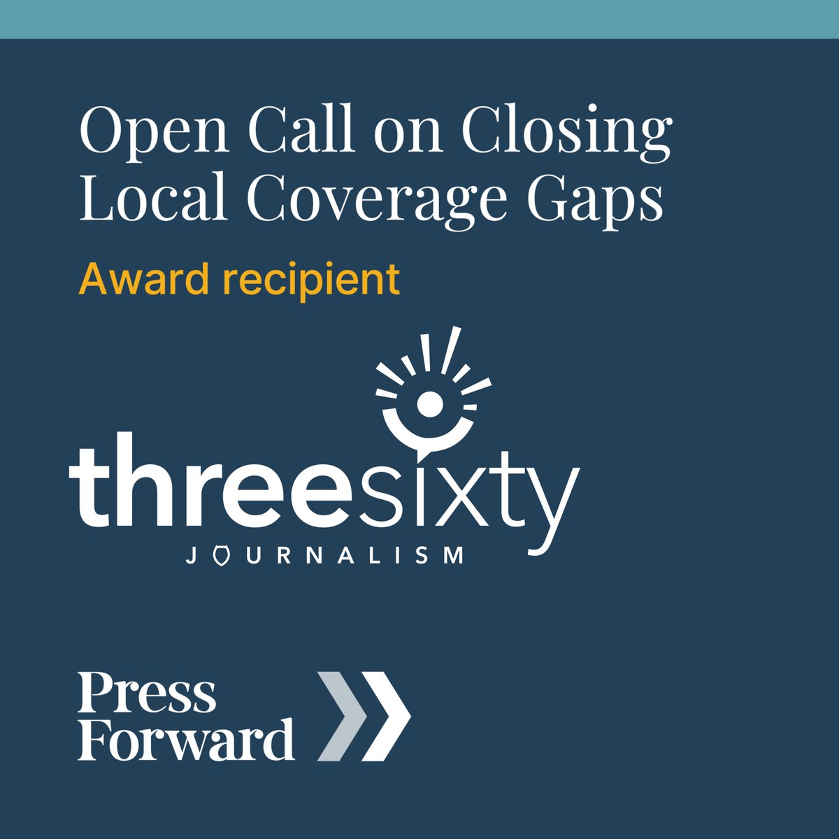 We received #PressForward funding! A big congratulations to the 204 other funded organizations nationwide. Together we are reimagining what news looks like across America. pressforward.news/grantees/