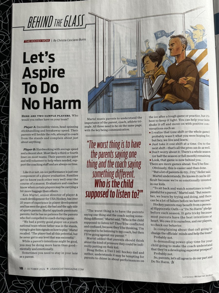 Dive into the latest happenings in the exciting world of hockey with the October issue of  <a href="/USAHMagazine/">USA Hockey Magazine</a>, featuring my column on page 18!