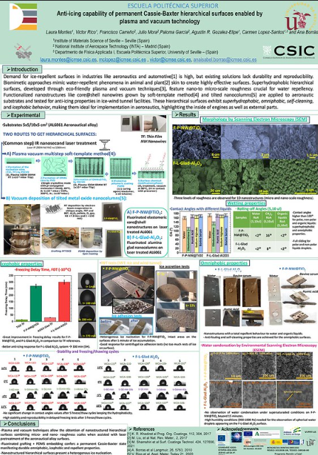 NanoOnSurf's tweet photo. Vertically aligned BaTiO3 nanowires by vacuum and plasma synthesis: application to flexible piezoelectric nanogenerators by @Dj_Nunhez  et al.

Anti-icing capability of permanent Cassie-Baxter hierarchical surfaces enabled by plasma and vacuum technology by @LauraMontes15, et al. https://t.co/SGJmWbGBXS