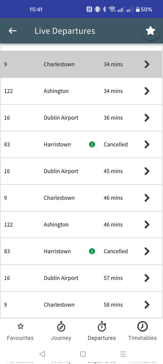 Col_Buckshot's tweet photo. @dublinbusnews Might as well just cancel the whole route at this point. The next FIVE 83s cancelled at stop 1357 https://t.co/NiqdAYbzzW