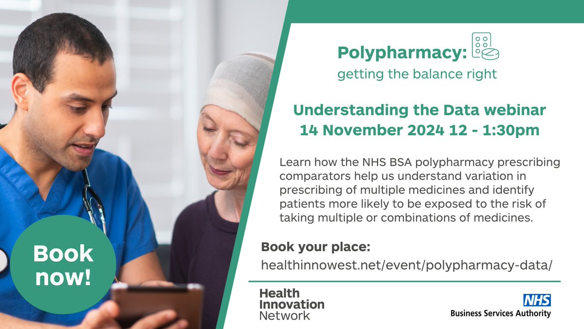 Amy Semple (@amysemple76) on Twitter photo Grab a sandwich and join <a href="/HealthInnovNet/">Health Innovation Network</a> <a href="/NHSBSA_ePACT2/">NHSBSA ePACT2</a> for our last Polypharmacy Prescribing Comparators Webinar on 14th Nov for 2024 - helping GPs and Pharmacists identify patients at potential risk of harm from multiple and/or combinations of medicines events.weahsn.net/TheHealthInnov… Grab a sandwich and join <a href="/HealthInnovNet/">Health Innovation Network</a> <a href="/NHSBSA_ePACT2/">NHSBSA ePACT2</a> for our last Polypharmacy Prescribing Comparators Webinar on 14th Nov for 2024 - helping GPs and Pharmacists identify patients at potential risk of harm from multiple and/or combinations of medicines events.weahsn.net/TheHealthInnov…