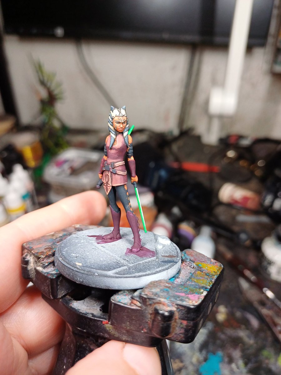 WarpfiendS's tweet photo. Finding Ahsoka the most challenging shatterpoint mini so far, the markings are even tougher than Maul's! Making progress tho 😁 https://t.co/IJYdOyhC3G