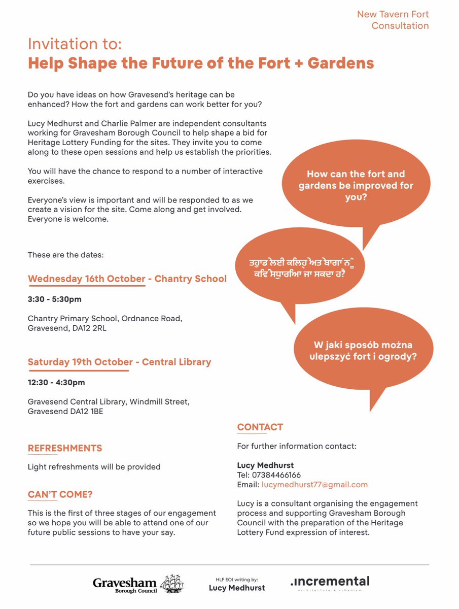 ChantryAcademy's tweet photo. Our local heritage event is now open. Please come along and share your views on the Fort and the Chantry and be a part of the development project. #care #collaboration https://t.co/6FdMvtDmbC