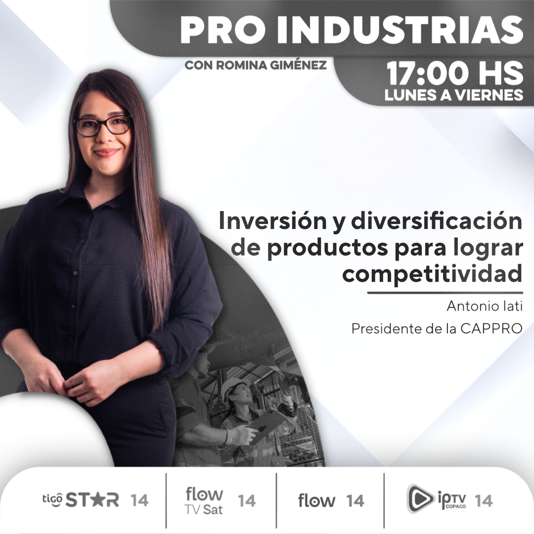 💰 Inversión y diversificación de productos para lograr competitividad

⚙️En #PROIndustria, <a href="/romigimenez/">Romina Giménez</a> te da más información a partir de las 17:00 hs.

Seguinos ⬇️
📺 Canal 14 de Tigo Star
📲 App Megacadena