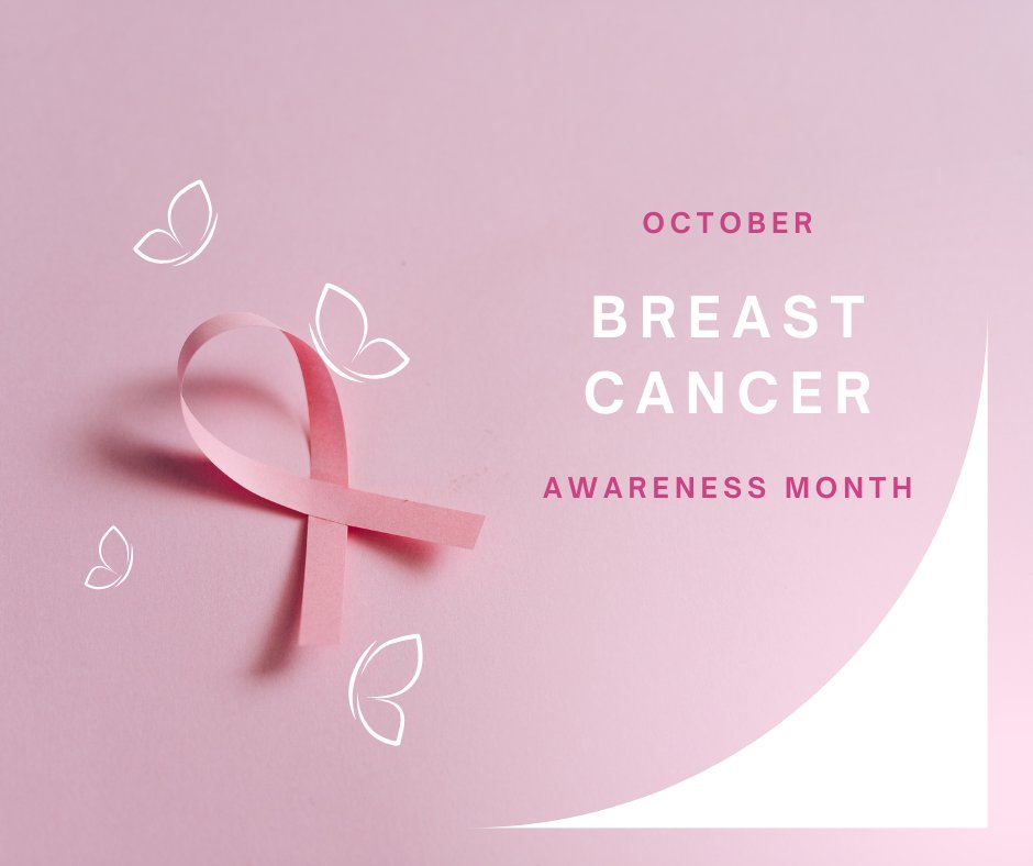 October is Breast Cancer Awareness Month! Let's come together to recognize those who fought and won, who fought and lost, who are currently fighting, and those who will fight breast cancer in their lifetime.  
#BreastCancerAwarenessMonth #BreastCancerAwareness #pinkoctober