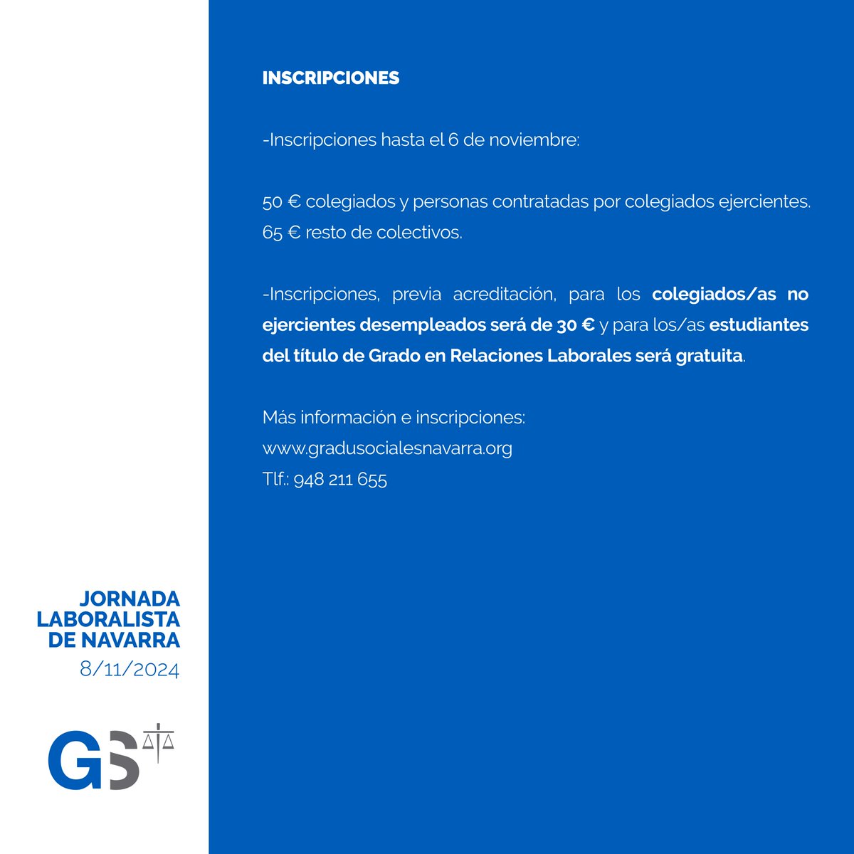 Colegio Oficial de Graduados Sociales de Navarra tweet media