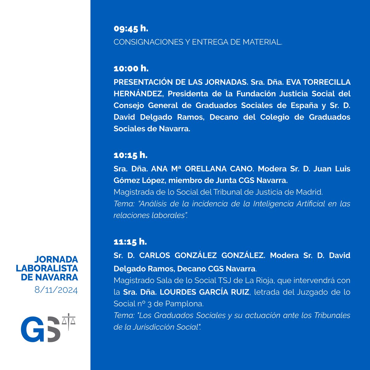 Colegio Oficial de Graduados Sociales de Navarra tweet media