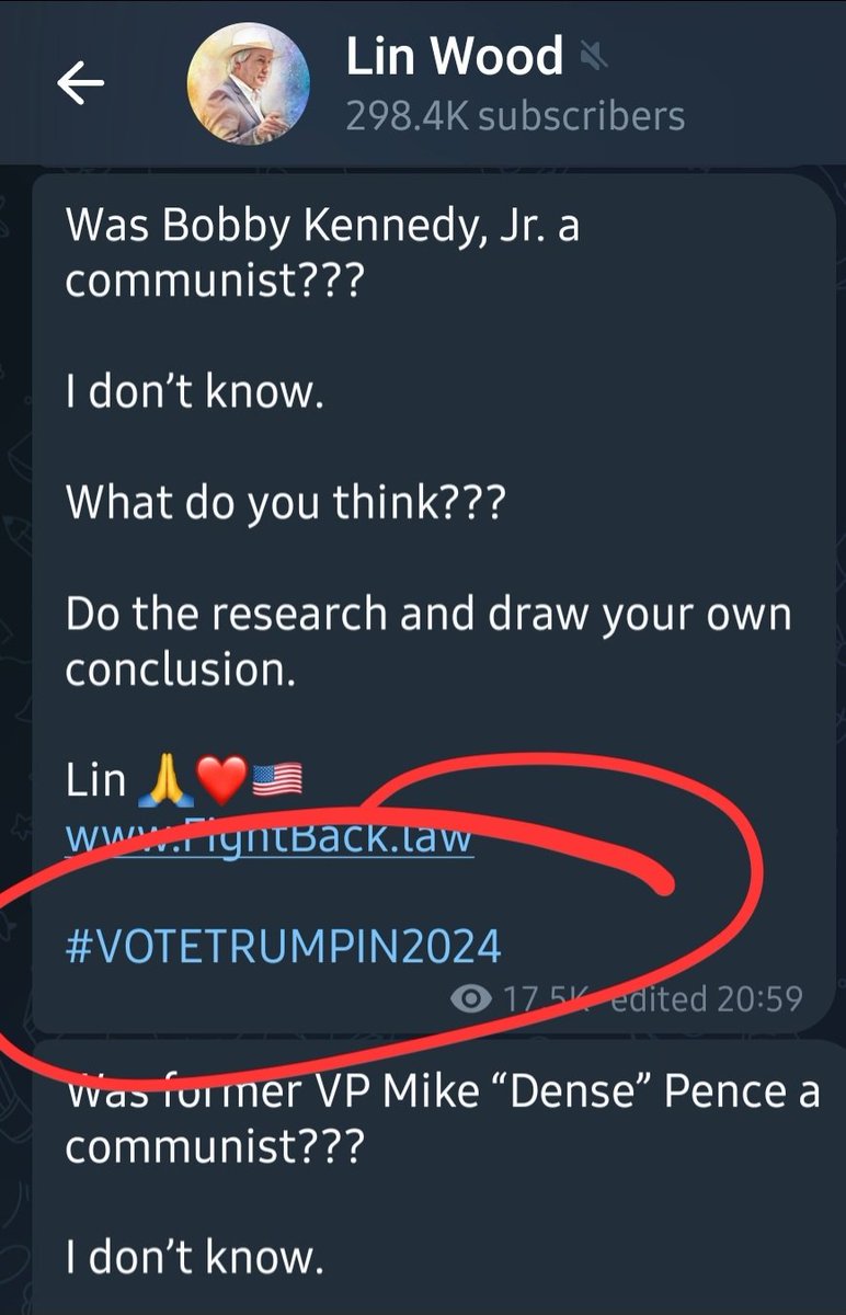 SickofBS_'s tweet image. We have flim flam Flynn and now flip flop Wood. What happened to #fix2020 Lin? He says - 'We will not vote in another rigged election'. Now his hash tag is #VOTETRUMPIN2024
 If you can't beat 'em, join 'em I guess.
All that money 💰 spent to fight the election fraud... should we