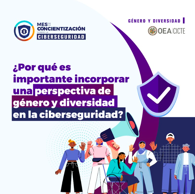 OEA_Cyber's tweet image. Sólo el 24% de los profesionales de ciberseguridad son #Mujeres👩‍💻

En #CybersecurityAwarenessMonth destacamos la importancia de mayor participación de mujeres+ en #Ciberseguridad. El proyecto #Cynder @OEA_Cyber apoya a países @OEA_Oficial a cerrar la brecha de género en el sector