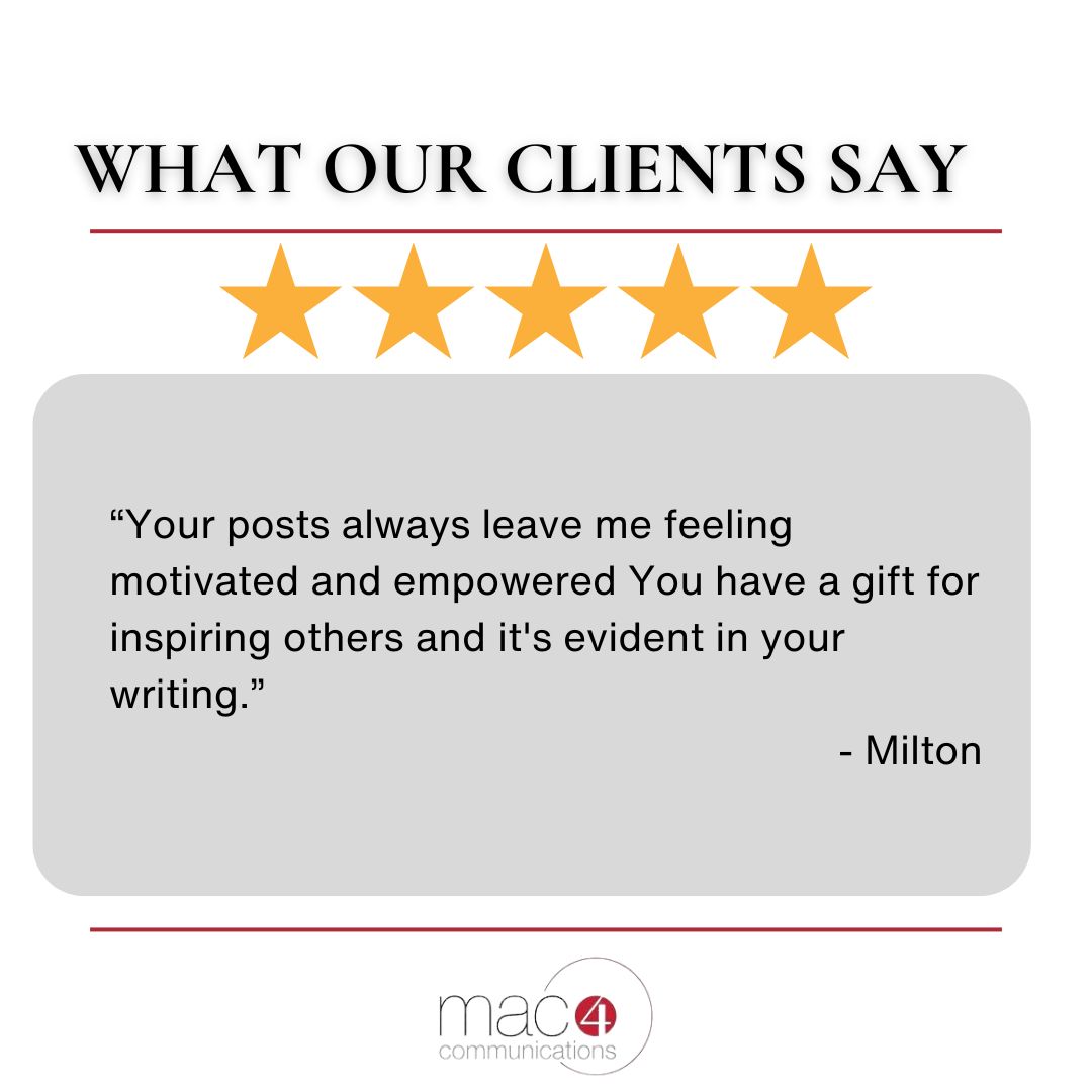 mac4comms's tweet image. Thanks Milton, you’ve made our day 😊