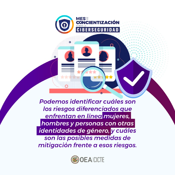 OEA_Cyber's tweet image. Sólo el 24% de los profesionales de ciberseguridad son #Mujeres👩‍💻

En #CybersecurityAwarenessMonth destacamos la importancia de mayor participación de mujeres+ en #Ciberseguridad. El proyecto #Cynder @OEA_Cyber apoya a países @OEA_Oficial a cerrar la brecha de género en el sector
