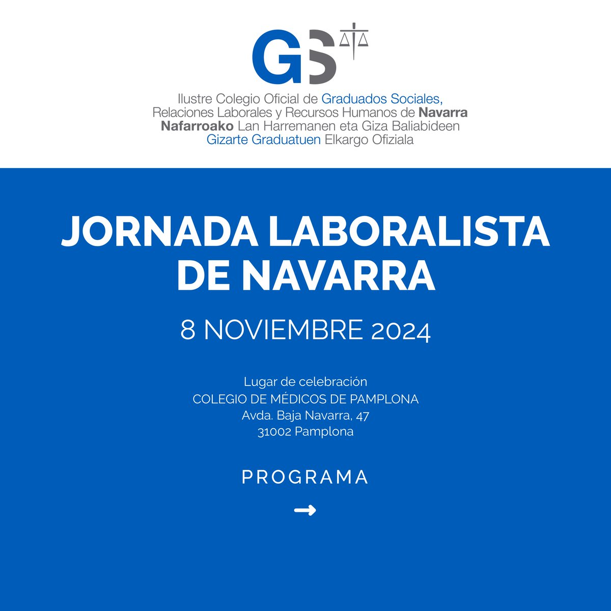 Colegio Oficial de Graduados Sociales de Navarra tweet media