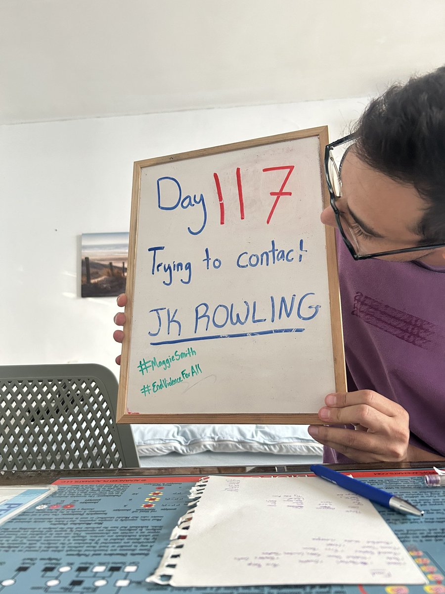 accioauthor's tweet photo. Day 117 knocking on you door @jk_rowling!
It’s my primary goal to #deliver a #letter
Donate here: https://t.co/4WtZqa04xI
https://t.co/Lh1Fg6XpPR
#lumos #annerowling #harrypotter #jkrowling #day117 https://t.co/ASNWcfrriB
