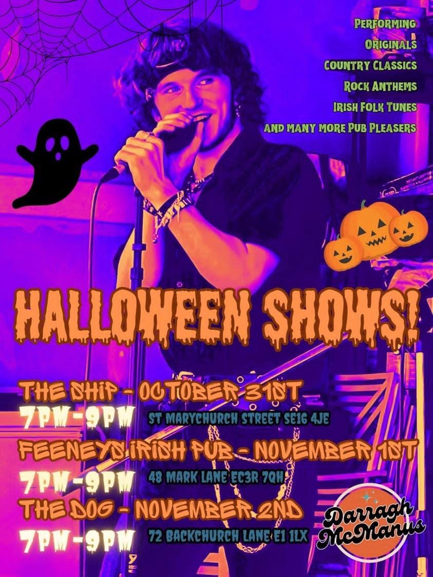Live music 🎶 Halloween 🎃 7pm-9pm 🎸🍻

#londonpub #Rotherhithe #SE16 #livemusic #Canadawater #LondonPubs #trickortreat #theshipstmarys #theship #SELondon #localpub #Halloween
