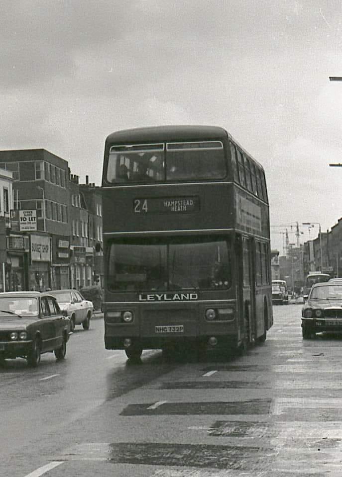 A famous bus route. Today it’s a red route master. But not sure of the date of the black and white photo