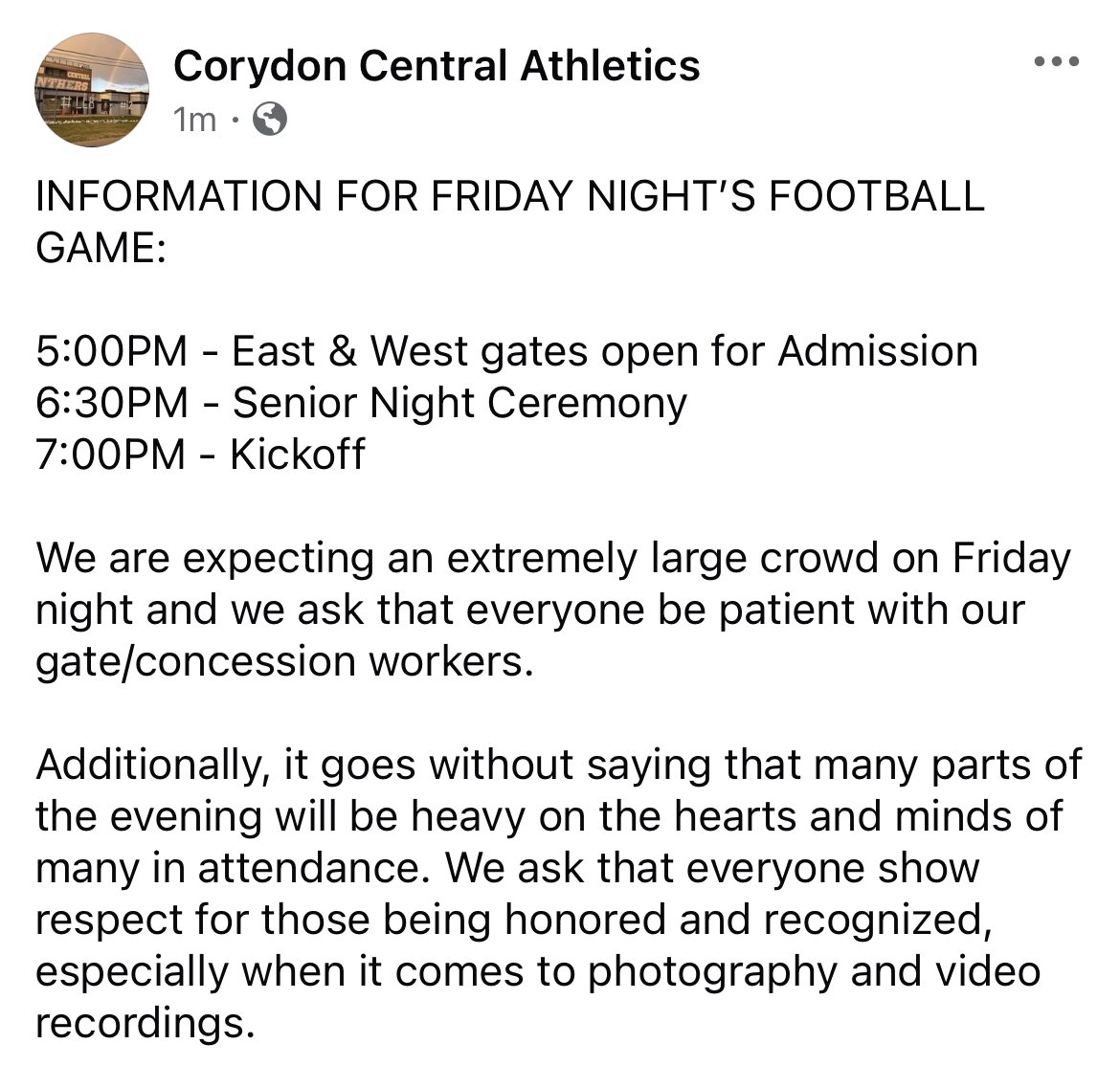 CorydonPanthers's tweet photo. https://t.co/SSdbWnVSKC