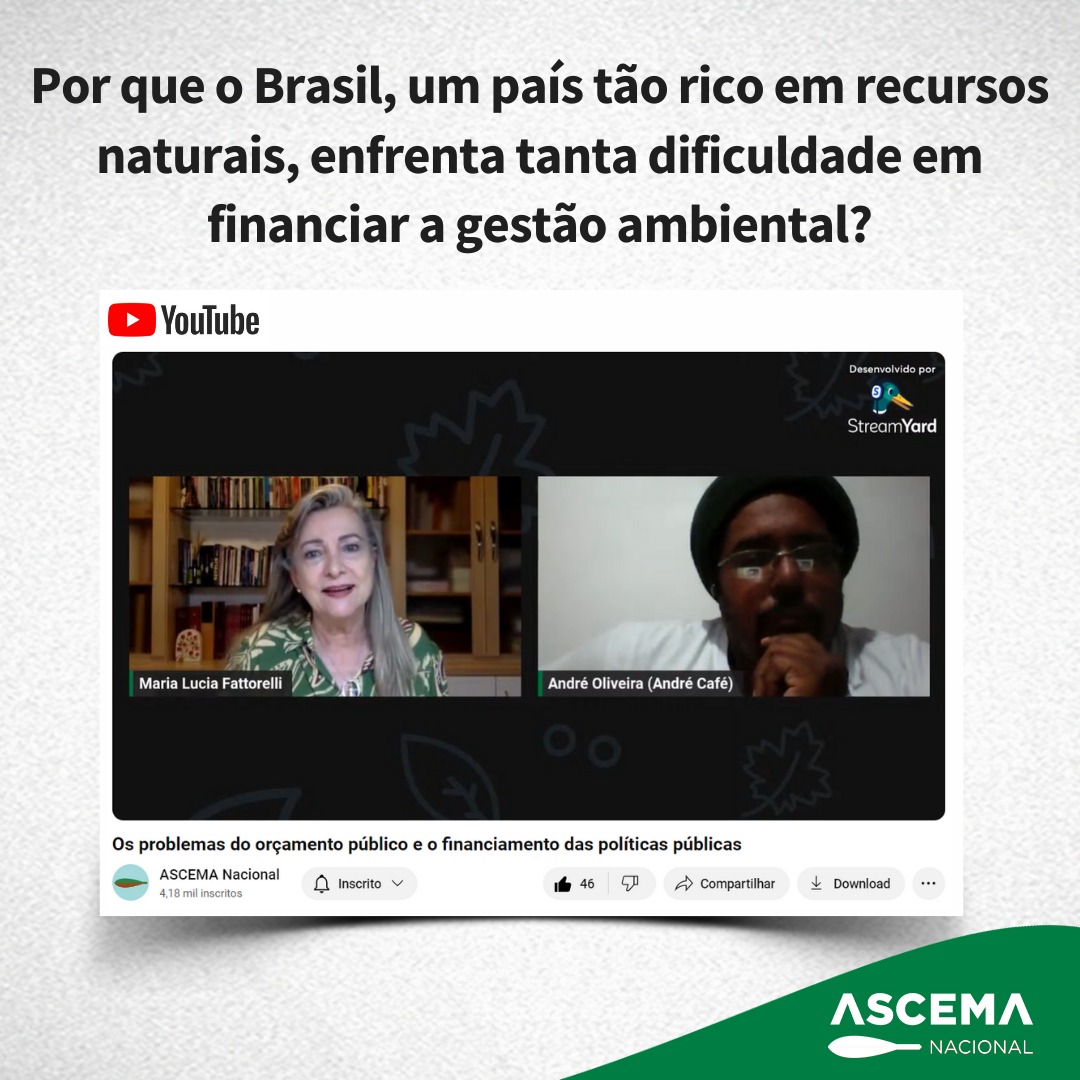 Por que o Brasil, um país tão rico em recursos naturais, enfrenta tanta dificuldade em financiar a gestão ambiental?
ascemanacional.org.br/2024/10/16/por…
#CiclodeDebates #ASCEMANacional #AsibamaDF #FormaçãoPolítica #TVASCEMA