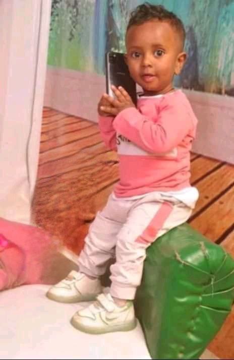 TheDejazmach's tweet photo. [Update Oct. 16/24] A photo has emerged of one of the victims of the recent drone strike on Feres Bet town in Dega Damot woreda (West Gojjam zone, Amhara region, Ethiopia). The pictured victim, a small child, was named Amen Eniyew.

📸@TingirtTekle #WarOnAmhara #AllEyesOnAmhara https://t.co/yiIFYGnnk6