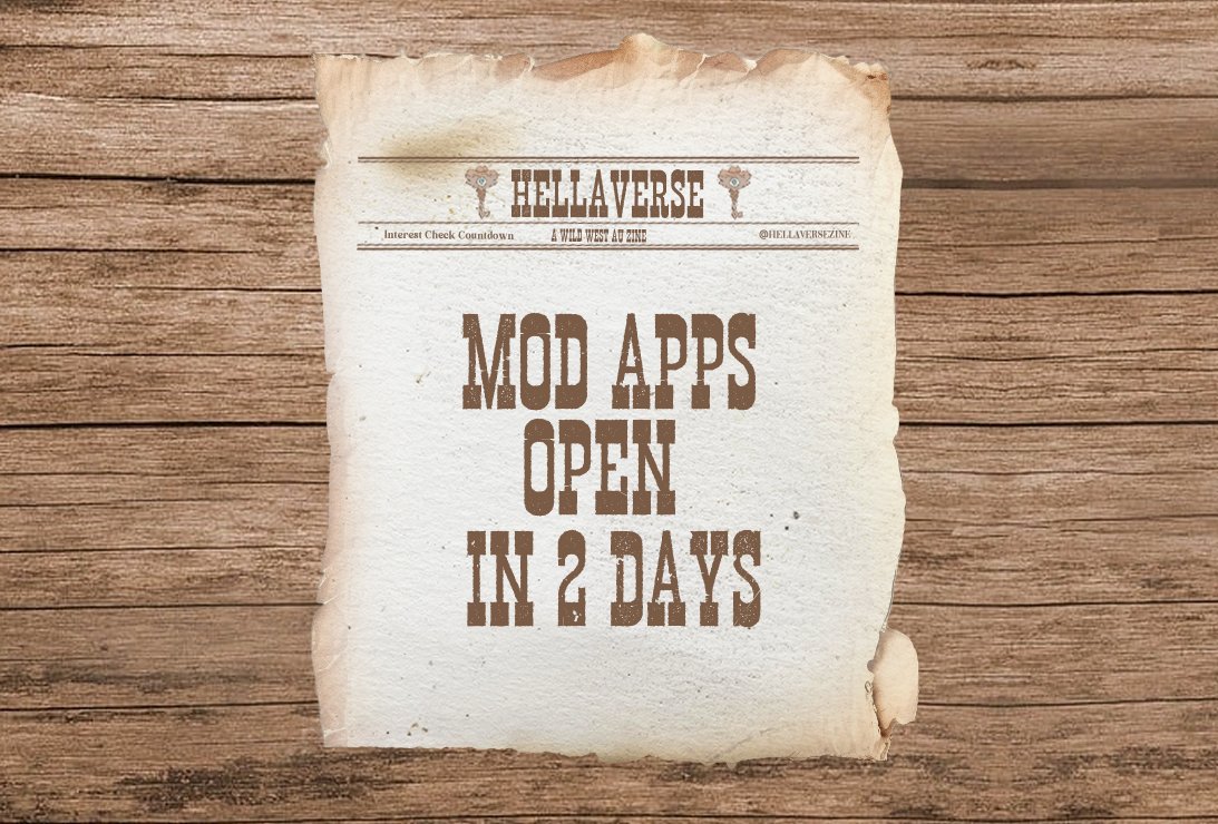 Always dreamt of being a Sheriff? Now's yer' chance!
Our Mod Applications open on Friday, 18th of October, so be ready!