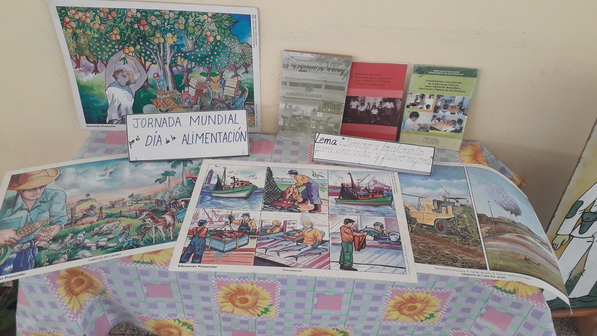 ClaresElizabeth's tweet photo. En #Contramestre #dpeSantiagodeCuba se realiza exposición sobre la educación alimentaría y nutricionale #LeticiaCalvo #MaricelHechavarria #Cubamined #Andrésmedina #Raúlsimonsoto https://t.co/XGrnPPEAOH