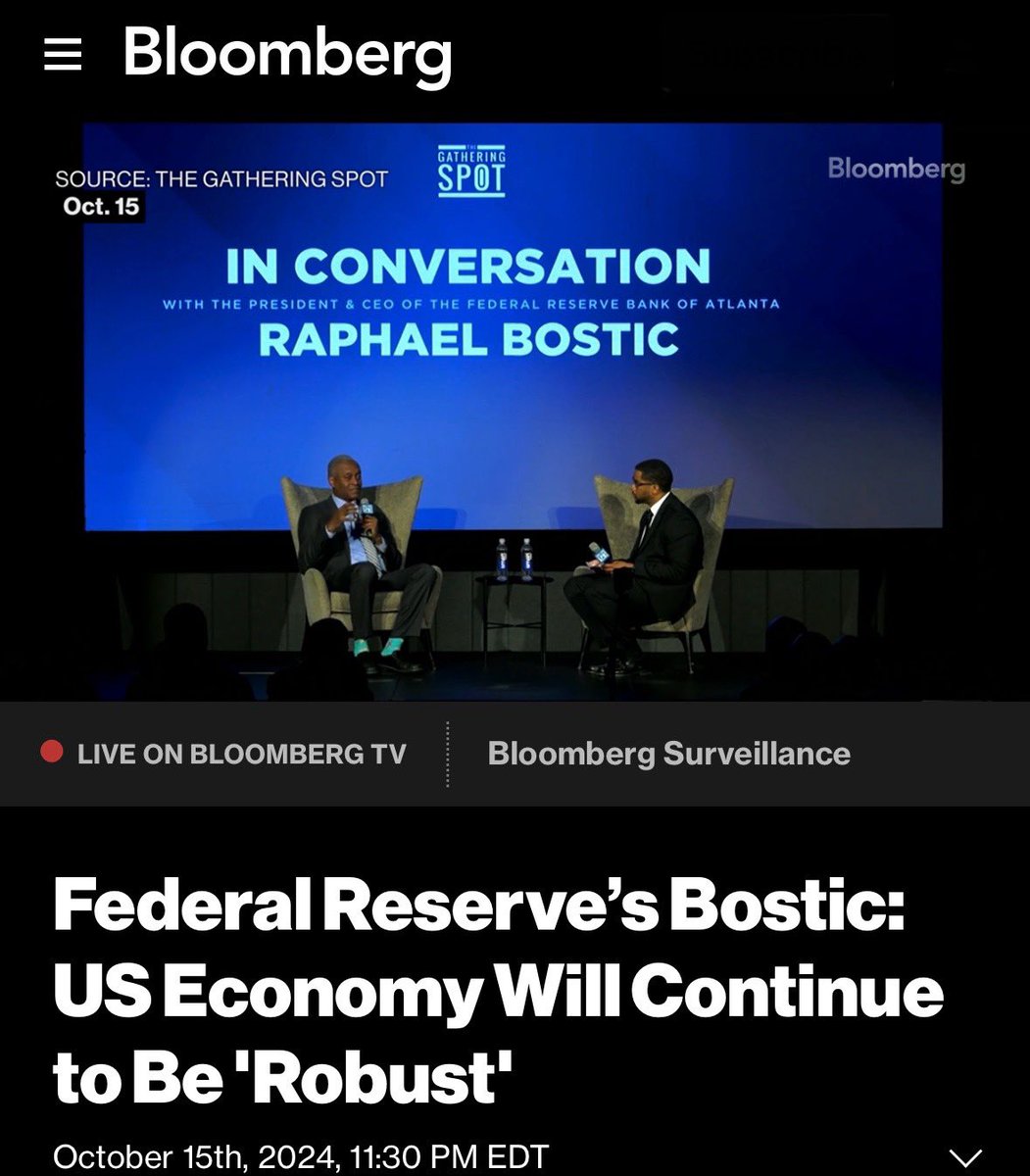 We were proud to welcome the President &amp; CEO of the Federal Reserve Bank of Atlanta, Raphael Bostic to @thegatheringspots for an important conversation about the state of the economy and his outlook for 2025. A must watch! #whywegather #connectionsbreakbarriers