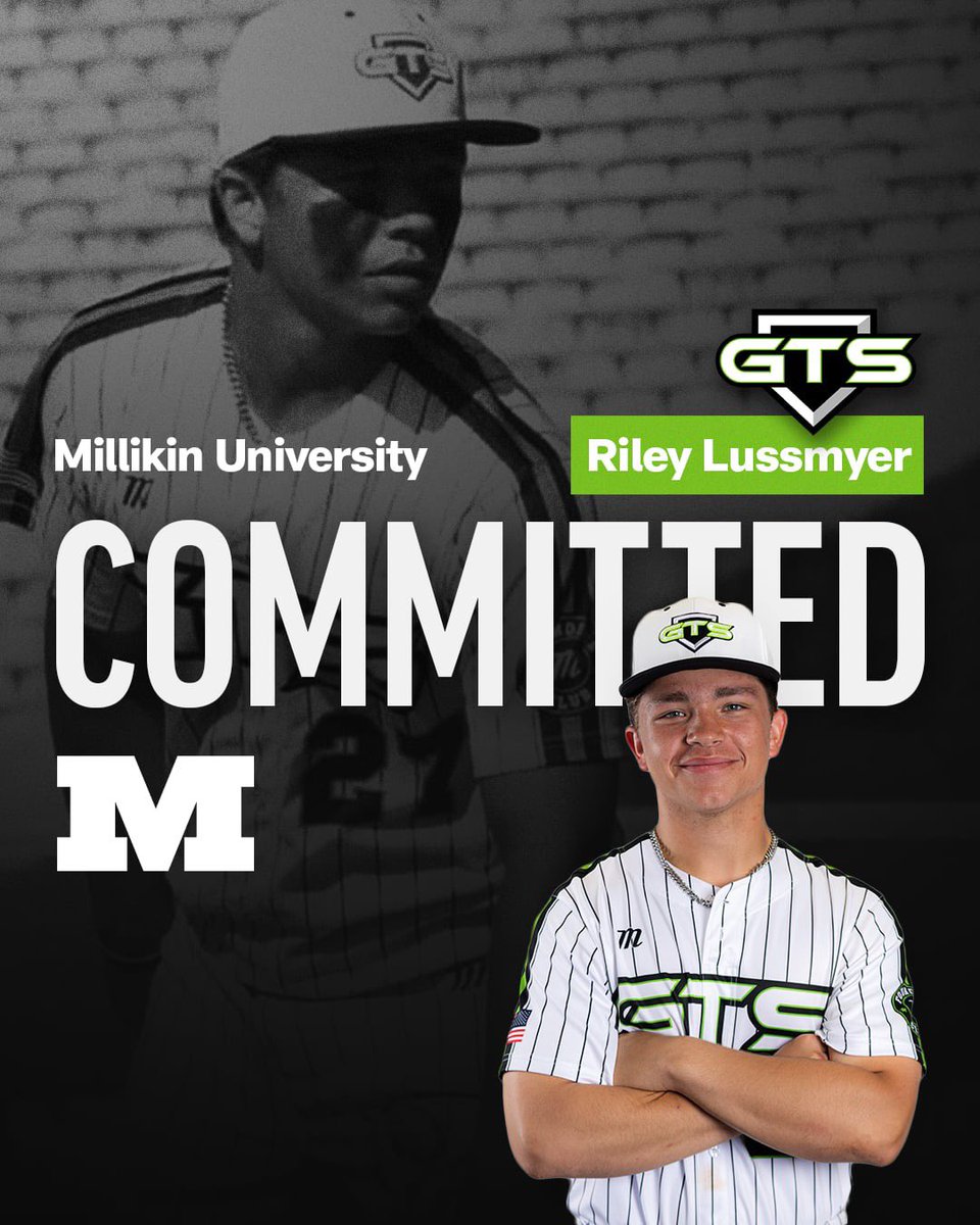 𝗣𝗟𝗔𝗬𝗜𝗡𝗚 𝗔𝗧 𝗧𝗛𝗘 𝗡𝗘𝗫𝗧 𝗟𝗘𝗩𝗘𝗟 🔥

Congratulations to Class of 2025 GTS Baseball Player, Riley Lussmyer on his commitment to Millikin University! 👏

<a href="/BigBlueBaseball/">Millikin Baseball</a> | #𝘨𝘵𝘴𝘣𝘢𝘴𝘦𝘣𝘢𝘭𝘭
