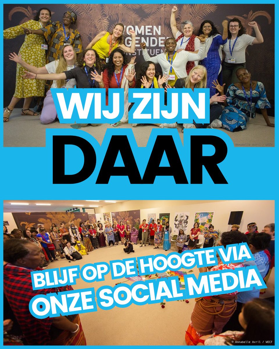 Wat verbindt #biodiversiteit, #klimaat en #gender?
✊Volg ons als je meer wilt weten over het belang van ecofeminisme op de aankomende klimaat- &amp; biodiversiteitsconferenties!   

🌿 #COP16 (21 oct - 1 nov Cali, Colombia) 
💚 #COP29 (11 - 22 nov, Baku, Azerbeidzjan)