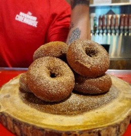 TappedEnt's tweet image. @riverhead_ciderhouse is calling your name, so are these cinnamon donuts… Book Tapped now! tappedenterprises.com