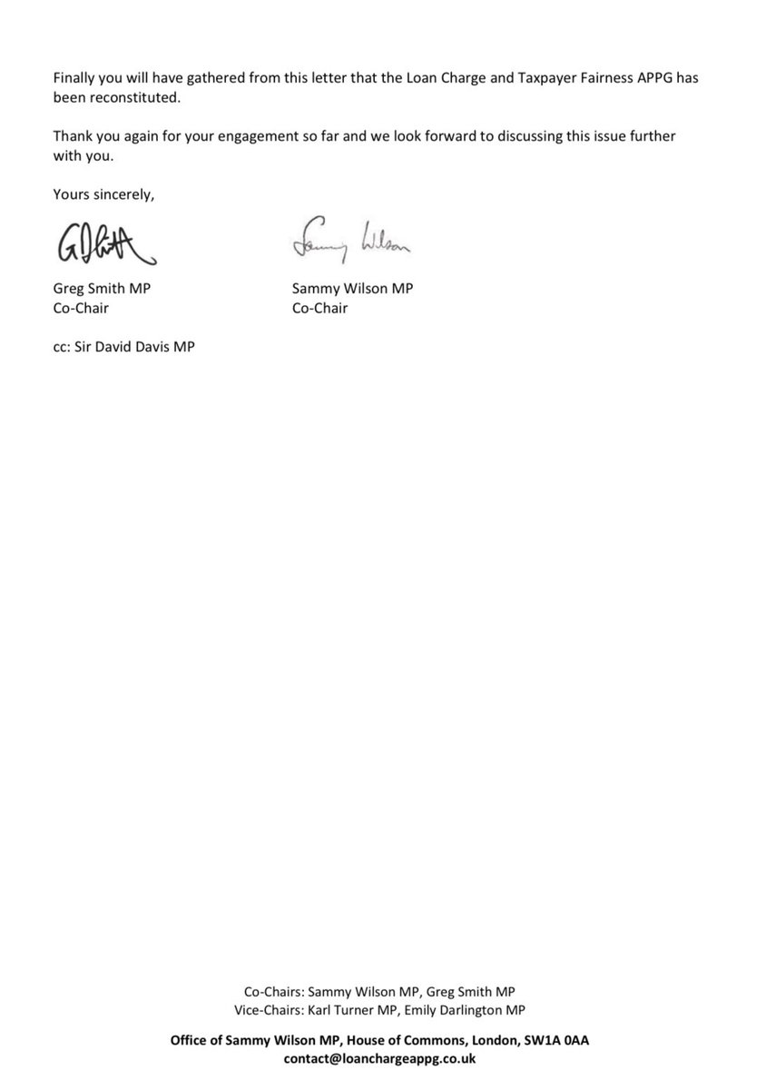 loanchargeAPPG's tweet photo. We thank the Exchequer Secretary to the Treasury @jamesmurray_ldn for meeting with people affected by the #LoanChargeScandal. 

This is our follow-up letter. We hope to engage further.

There needs to be a fresh &amp; genuinely independent review of the whole scandal &amp; a resolution. https://t.co/8g0tgW3Syj