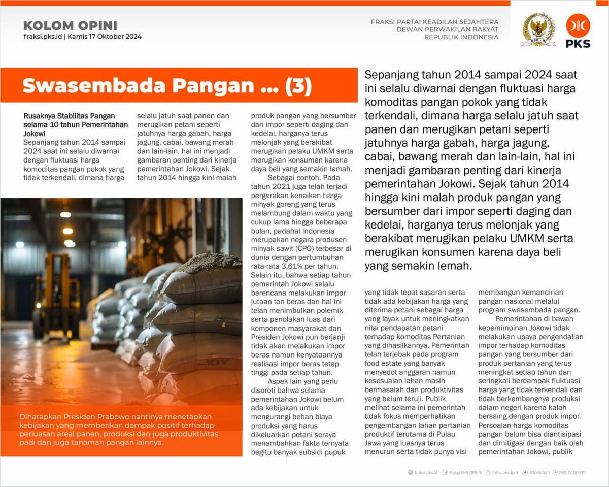 Rosihanjohan's tweet image. Kita dorong Pak @prabowo untuk wujudkan Swasembada Pangan..!!!