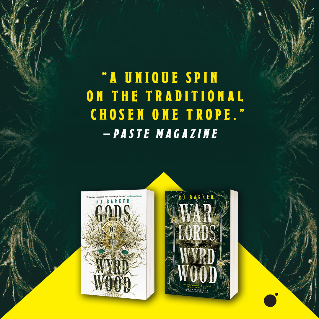 "A unique spin on the traditional chosen one trope." —<a href="/PasteMagazine/">Paste Magazine</a> 

WARLORDS OF WYRDWOOD by <a href="/dedbutdrmng/">RJ Barker</a> is available now!